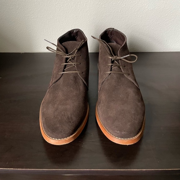 River Island Brown Suede Ankle Boot - Picture 2 of 6